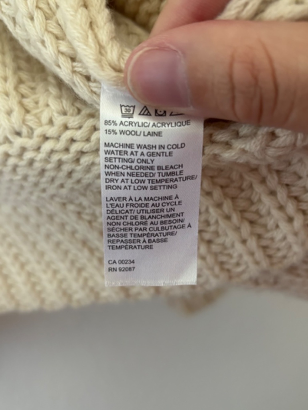 Saks Fifth Avenue wool blend knit button closure cardigan size XS - Picture 6 of 6
